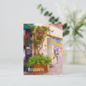 ブリュッセルベルギー通り写真はがき ポストカード (スタンド正面)