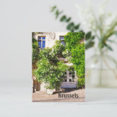 ブリュッセルベルギー通り写真 ポストカード (スタンド正面)