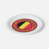 ブリュッセルベルギー ペーパープレート (アングル)