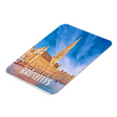 ブリュッセルベルジケ写真ヴィンテージ マグネット (左側)