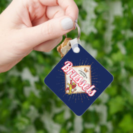 ブリュッセルヨーロッパキャピタルベルギーレトロライオンヴィンテージ キーホルダー