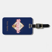 ブリュッセルヨーロッパキャピタルベルギーレトロライオンヴィンテージ ラゲッジタグ (正面横)