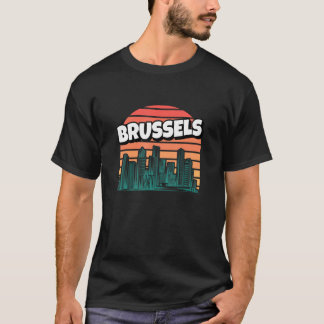 ブリュッセルレトロベルギーヴィンテージブルクセルロイトラベリン Tシャツ