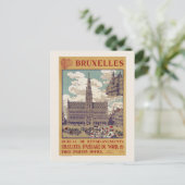 ブリュッセルヴィンテージポスター1913 ポストカード (スタンド正面)