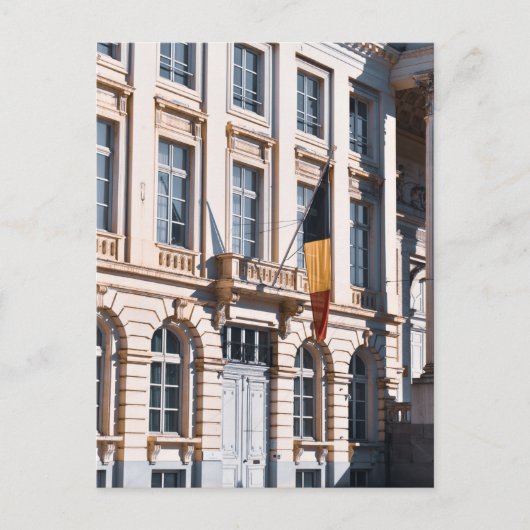 ブリュッセル国旗の写真 ポストカード (正面)