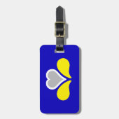 ブリュッセル国旗、ベルギーの荷物タグ ラゲッジタグ (正面縦)