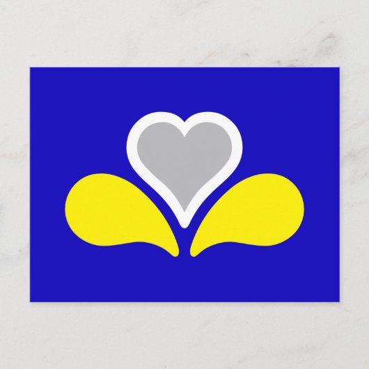 ブリュッセル国旗、ベルギーはがき ポストカード (正面)