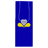 ブリュッセル国旗、ベルギーワイン抱き枕 ワインギフトバッグ (正面)