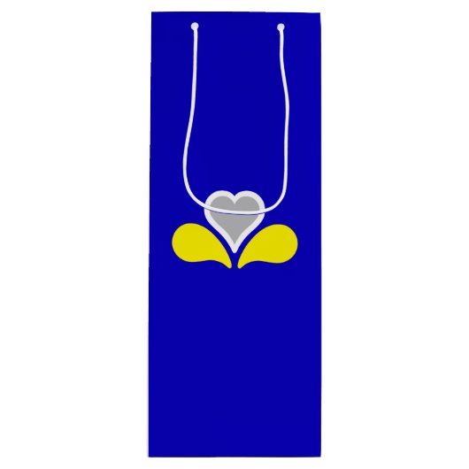 ブリュッセル国旗、ベルギーワイン抱き枕 ワインギフトバッグ (正面)