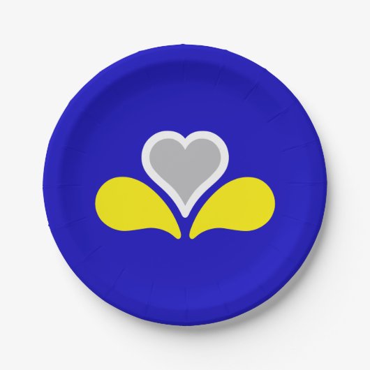 ブリュッセル国旗、ベルギー紙プレート ペーパープレート (正面)