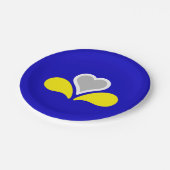 ブリュッセル国旗、ベルギー紙プレート ペーパープレート (アングル)