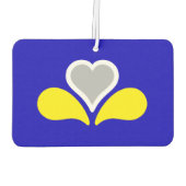 ブリュッセル国旗、ベルギー3折財布 カーエアーフレッシュナー (裏面)