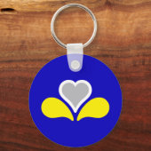 ブリュッセル国旗、ベルギー・キーチェーン キーホルダー (正面)