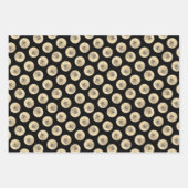 ブリュッセル絵を描グリフォン赤ざらめかわいいドッグアート ラッピングペーパーシート (正面3)