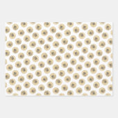 ブリュッセル絵を描グリフォン赤ざらめかわいいドッグアート ラッピングペーパーシート (正面2)