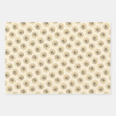 ブリュッセル絵を描グリフォン赤ざらめかわいいドッグアート ラッピングペーパーシート (正面)