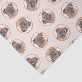 ブリュッセル絵を描グリフォン赤なめらかな可愛いドッグアート 薄葉紙 (詳細)