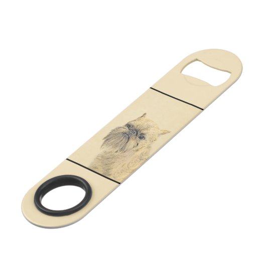 ブリュッセル絵画グリフォンの – かわいいオリジナルドッグアート スピード栓抜き (正面アングル)