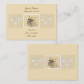 ブリュッセル絵画グリフォンの – かわいいオリジナルドッグアート 名刺 (正面/裏面)