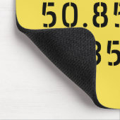 ブリュッセル緯度 マウスパッド (コーナー)