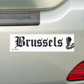 ブリュッセル訪問認定証 バンパーステッカー (車上)