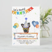 ブリュッセル・グリフォンがパウィードッグ誕生日パーティーを開催 招待状 (スタンド正面)