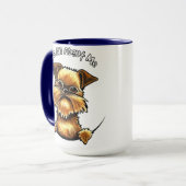 ブリュッセル・グリフォン私についてすべて マグカップ (正面左)