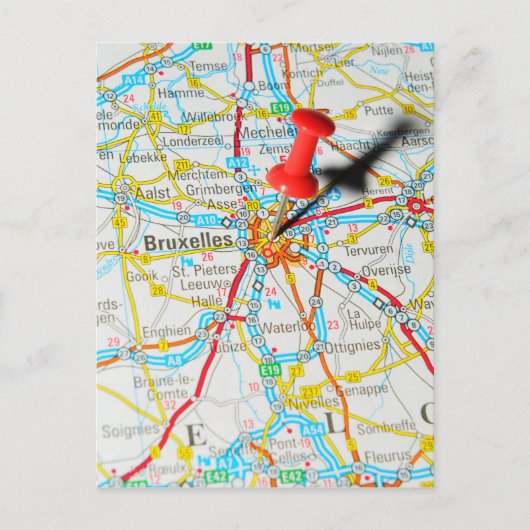 ブリュッセル、ブルッセル、ブルーセル ベルギー ポストカード (正面)