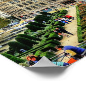 ブリュッセル，ベルギーの街並み写真 ポスター (角)