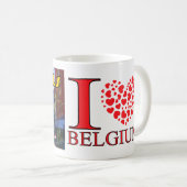 ブリュッセル、ベルギーを訪問 コーヒーマグカップ (正面右)