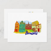 ブリュッセル – ベルギー ポストカード (正面/裏面)