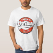 ブリュッセル ベルギー ヴィンテージ ロゴ Tシャツ (正面)
