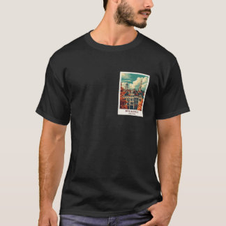 ブリュッセル ベルギー 旅行ポスター Tシャツ
