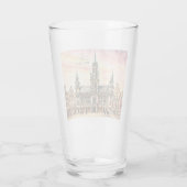 ブリュッセル ベルギー 水彩画 グランパレス タンブラーグラス (裏面)