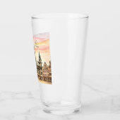 ブリュッセル ベルギー 水彩画 グランパレス タンブラーグラス (左)