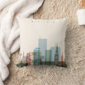 ブリュッセル、ベルギー|都市スカイライン クッション (ブランケット)