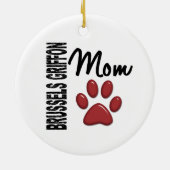 ブリュッセルGriffonのお母さん2 セラミックオーナメント (裏面)