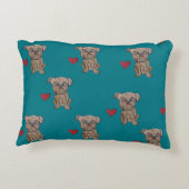 ブリュッセルGriffonの枕 アクセントクッション (裏面)