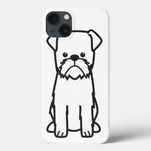 ブリュッセルGriffon犬の品種漫画 iPhone 13ケース