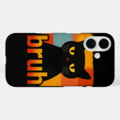 ブリュッ 黒猫 楽しい レトロ ヴィンテージ メメ Case-Mate iPhoneケース (裏面 (横))
