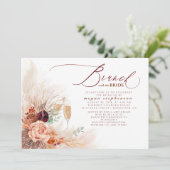 ブリュンチザブライドブライダルシャワーパンパスグラス 招待状 (スタンド正面)