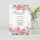 ブリュンチザブライド金ゴールドグリーンブライダルシャワー 招待状 (スタンド正面)