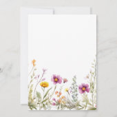 ブリュンチザブライド金ゴールドグリーンブライダルシャワー 招待状 (裏面)