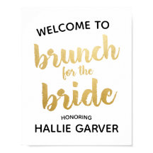 ブリュンチフォーザブライドウェディングシャワー標識