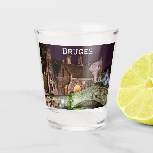 ブリュージュのボニファキウス橋 ショットグラス (正面)