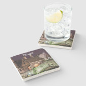 ブリュージュのボニファキウス橋 ストーンコースター (横)