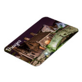 ブリュージュのボニファキウス橋 マグネット (左側)