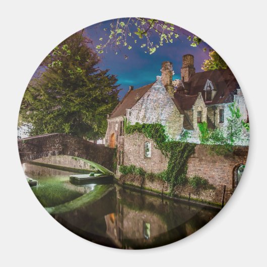 ブリュージュのボニファキウス橋 マグネット (正面)