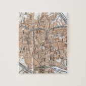 ブリュージュ(1905年)のヴィンテージの地図 ジグソーパズル (縦)