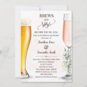 ブリュース&バラビッグ・デイ前のリハーサルの緑 招待状 (正面)